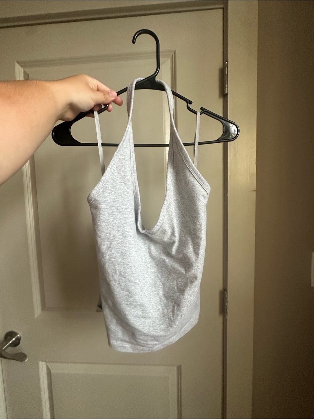 aerie Light Gray Halter Tank Top